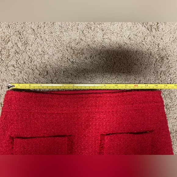 Loft Petite Textured Tweed Pocket Skirt - Picture 4 of 7